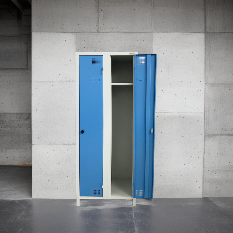 One-piece industrial locker