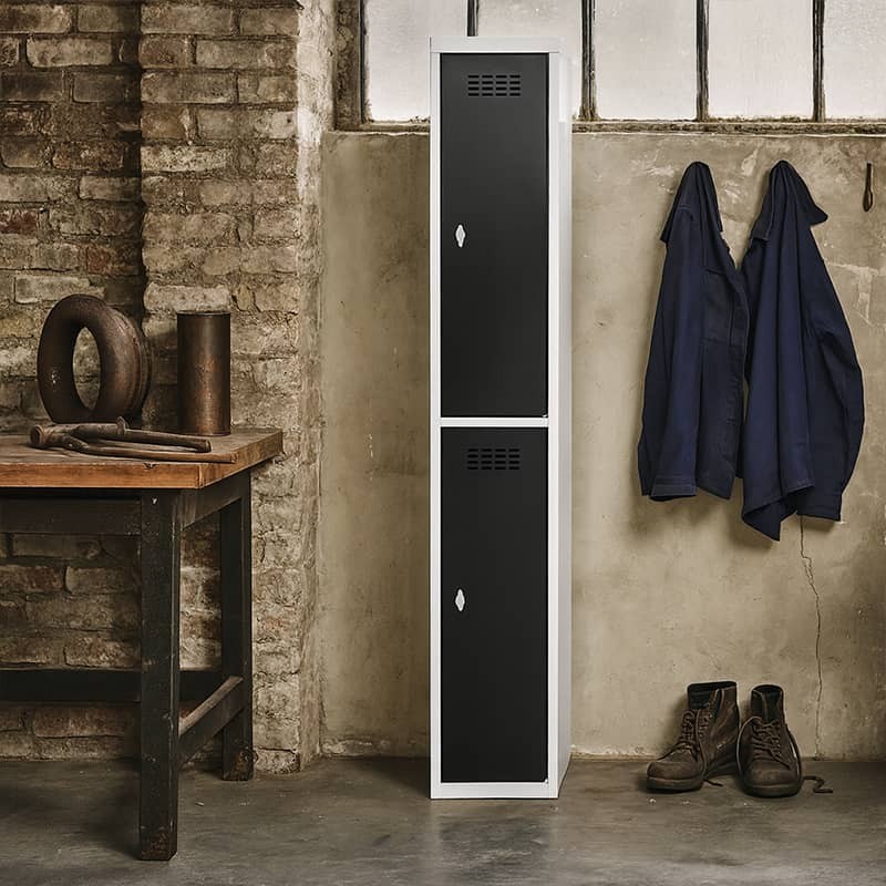 Metal lockers 2 grey/black...