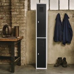 Vestiaire 2 cases gris et noir