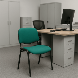 Chaise visiteur en tissu