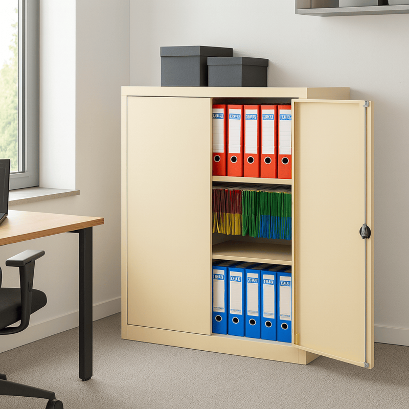 Armoire basse portes battantes