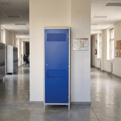 armoire linge sale double trappe