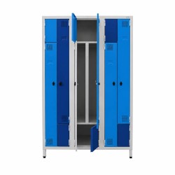 Portes RAL 5012 + RAL 5002 — Corps RAL 7035