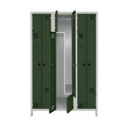 Corps : RAL 7035 — Portes : RAL 6020